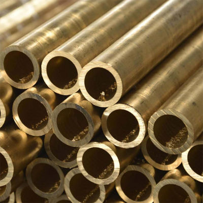 Seamless Straight Brass Copper Pipe Tube Polished Bright Oiled